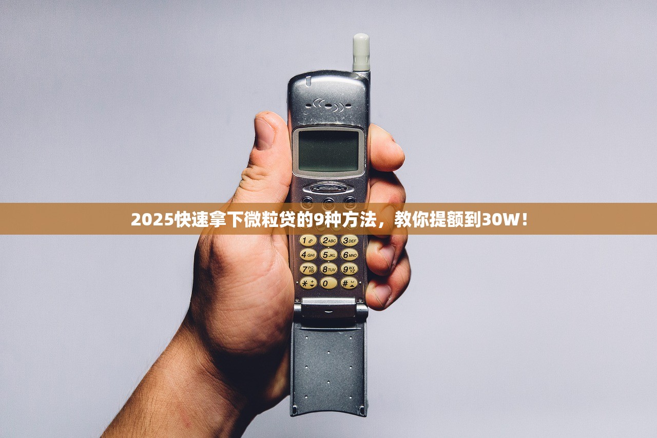 2025快速拿下微粒贷的9种方法，教你提额到30W！