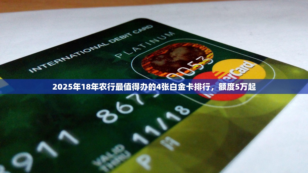 2025年18年农行最值得办的4张白金卡排行，额度5万起