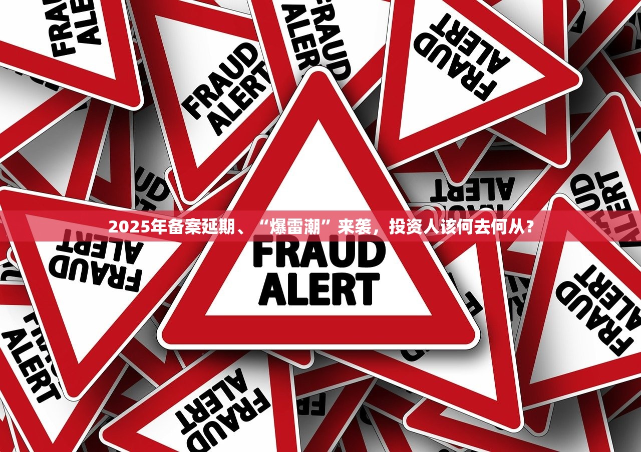 2025年备案延期、“爆雷潮”来袭，投资人该何去何从？