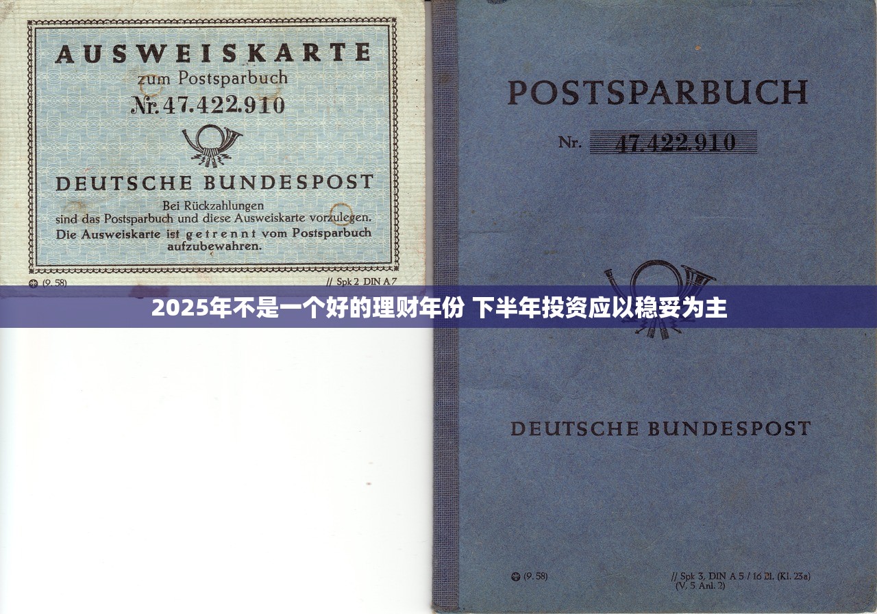2025年不是一个好的理财年份 下半年投资应以稳妥为主