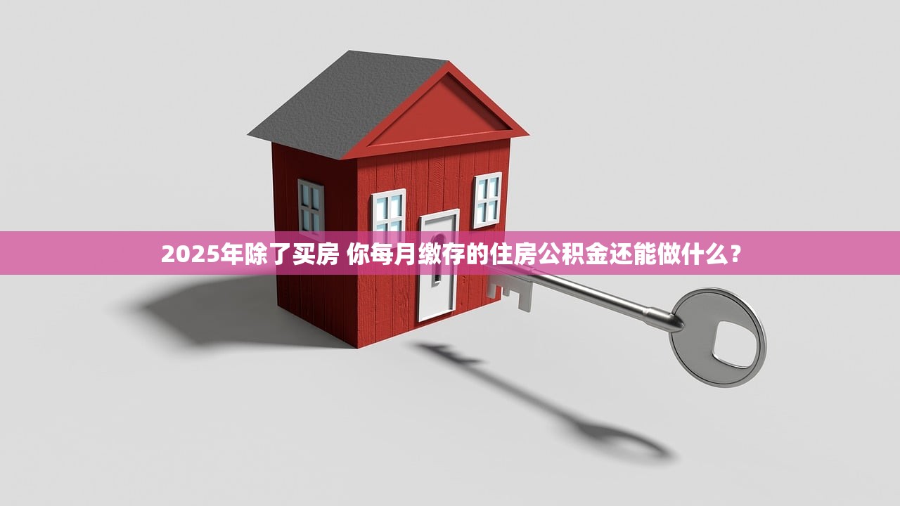 2025年除了买房 你每月缴存的住房公积金还能做什么？