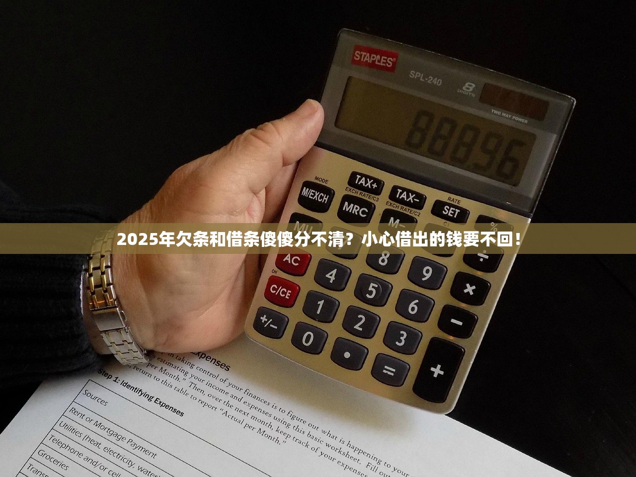2025年欠条和借条傻傻分不清？小心借出的钱要不回！