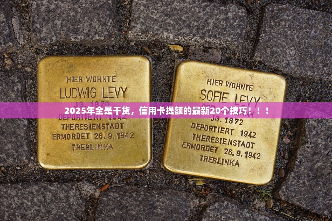 2025年全是干货，信用卡提额的最新20个技巧！！！