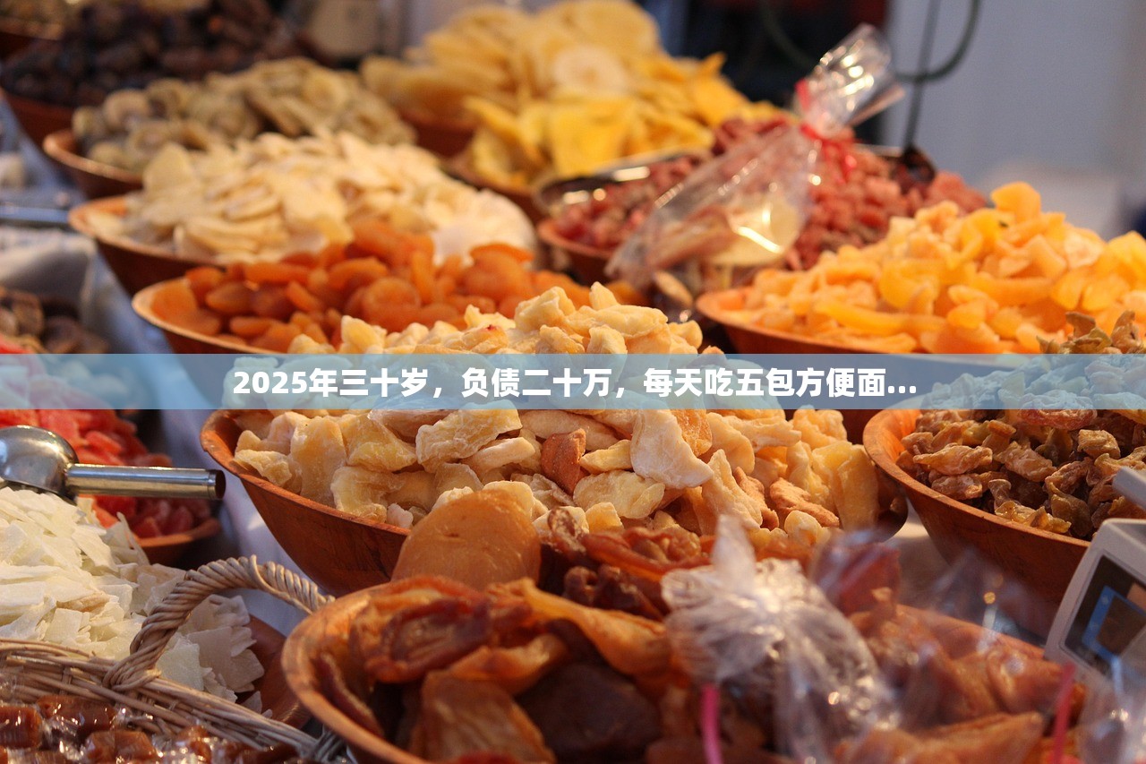 2025年三十岁，负债二十万，每天吃五包方便面…
