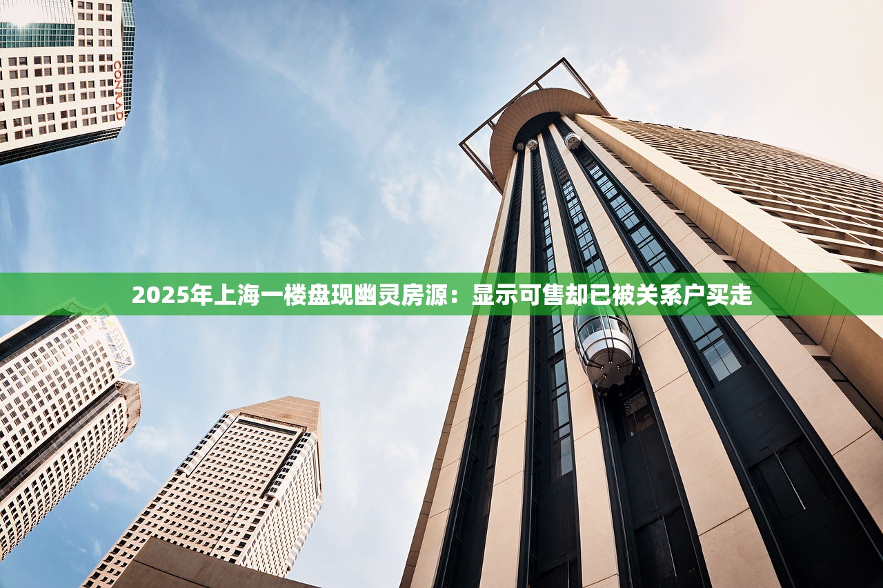 2025年上海一楼盘现幽灵房源：显示可售却已被关系户买走