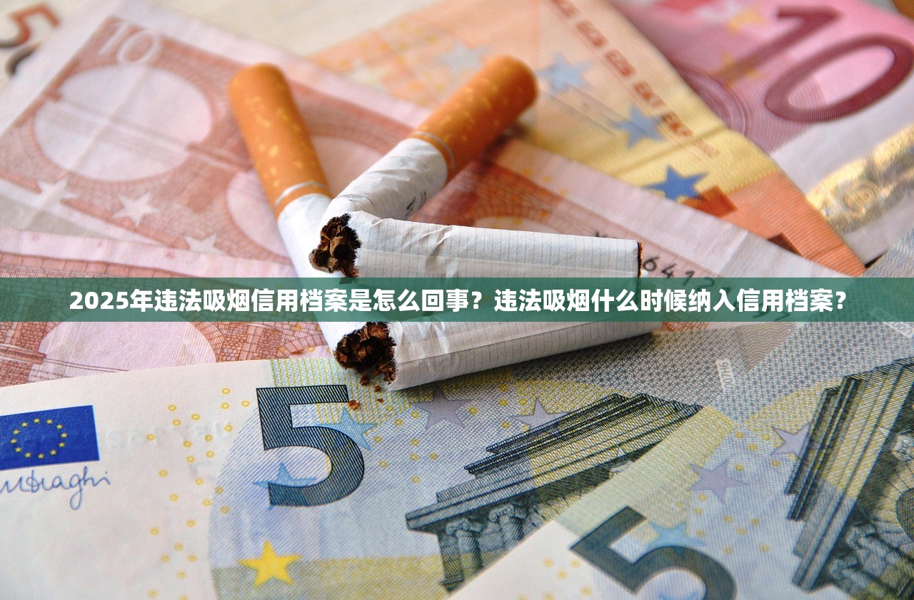 2025年违法吸烟信用档案是怎么回事？违法吸烟什么时候纳入信用档案？