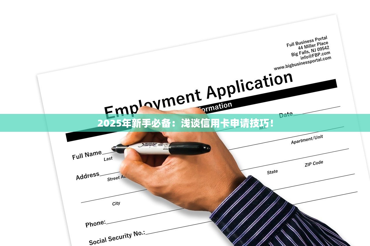 2025年新手必备：浅谈信用卡申请技巧！