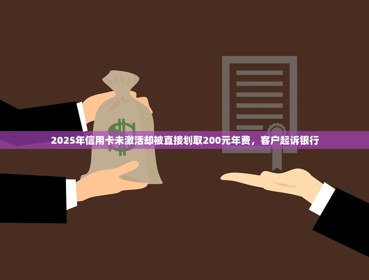2025年信用卡未激活却被直接划取200元年费，客户起诉银行
