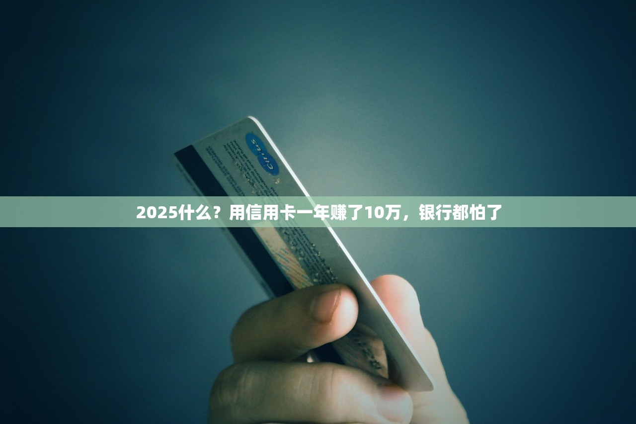 2025什么？用信用卡一年赚了10万，银行都怕了