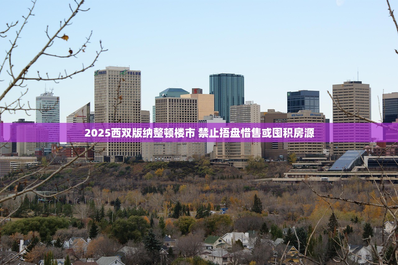 2025西双版纳整顿楼市 禁止捂盘惜售或囤积房源 2025西双版纳整顿楼市 禁止捂盘惜售或囤积房源