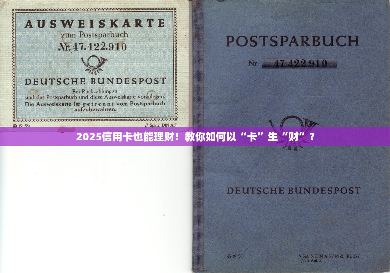 2025信用卡也能理财!教你如何以“卡”生“财”? 2025信用卡也能理财!教你如何以“卡”生“财”?